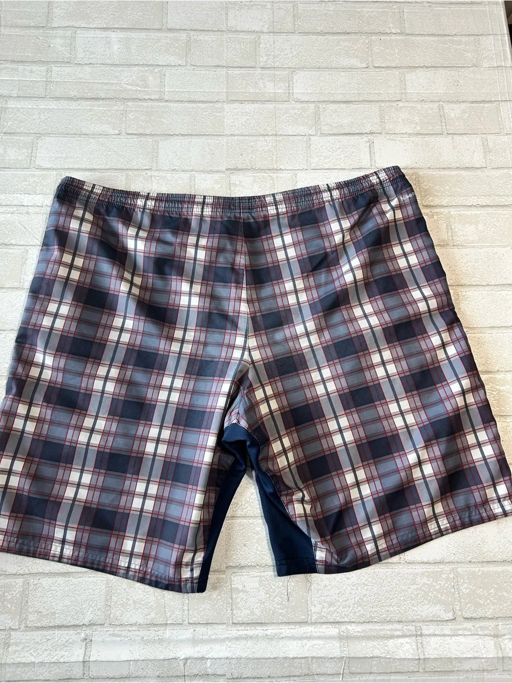 Nike Men’s Reversible Shorts plaid/Navy